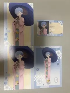 リゼロ　浅草　レム　ポストカード　名刺サイズカード