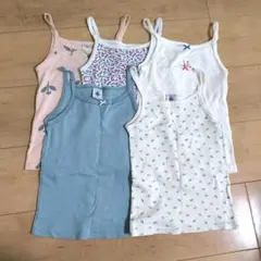 PETIT BATEAU キャミソール 5枚セット 110cm