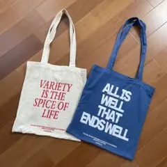 LAKORE カラーアソートロゴトートバッグ 2枚セット