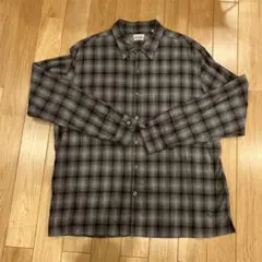 スティーブン アラン LOOSE FIT チェック シャツ　コットン　L