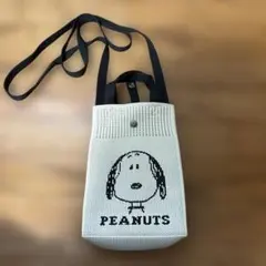 PEANUTS スヌーピー ニット スマホショルダーバッグのサムネイル
