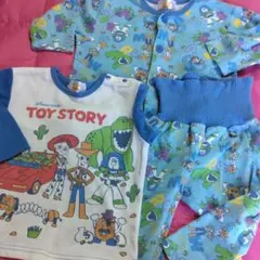 TOY STORY キッズ80 腹巻き付きパジャマ　Kのサムネイル
