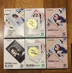 新品未開封富士フイルムFUJIFILM instax mini チェキ4種セット