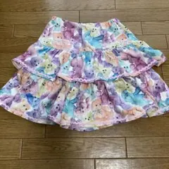 ★一度着用のみ★メゾピアノ テディベア柄 キュロット セット 140