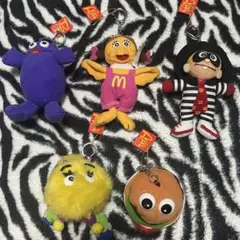 マクドナルド まとめ売り　ぬいぐるみ付きキーホルダー　当時物