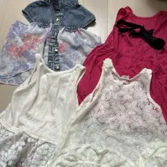 ベビー服 ワンピースセット まとめ売り90 ノースリーブ