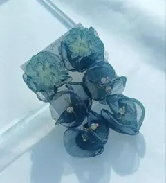 ブラック シフォン ピアス イヤリング ブライダル ハンドメイド