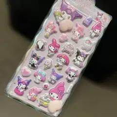 新品未開封　3D マシュマロシール　マイメロ　クロミ