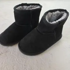 BREEZE ブラックムートンブーツ 18.0