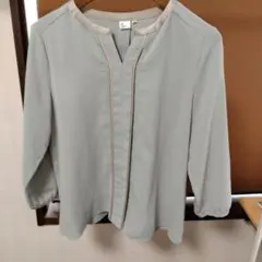 THE SUIT COMPANY 五分袖トップス 38ライトグレー