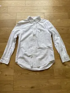 Ralph Lauren ホワイト長袖シャツ M 子供　140〜150cm