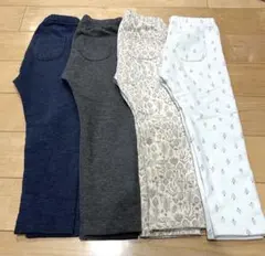 ユニクロ　フリースレギンス　裏起毛　キッズ ボトムス 4点セット