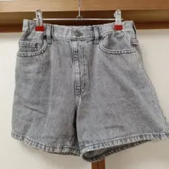 UNIQLO　グレー デニム ハーフパンツ 150