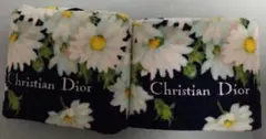 Christian Dior 花柄フェイスタオルセット ネイビー