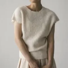 STYLEMIXER ブークレーニットベスト ホワイト