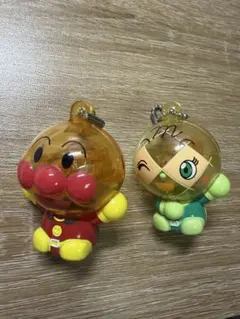 アンパンマン メロンパンナ　光るキーホルダー 2点セット