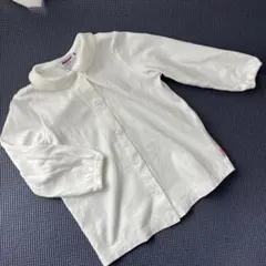 ミキハウス 襟付きボタンシャツ 90cm ホワイト