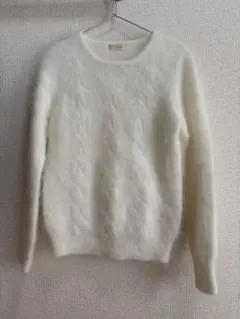 I.T.S. international アイボリー クルーネックセーター