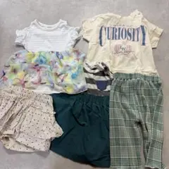 女の子　服セット　80サイズ　5点セット　福袋　ワンピース　半袖　短パン　ズボン