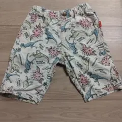 恐竜柄 半ズボン 120サイズ　BREEZE　白