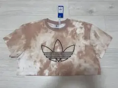新品【adidas originals】クロップドトップ タイダイ トレフォイル