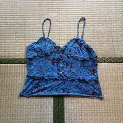 MARC BY MARC JACOBS ブルーキャミソール グランジ　y2k S