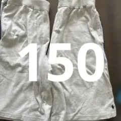 ラルフローレン　グレー スウェットハーフパンツ 150cm ポロロゴ付き