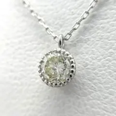 プラチナ900 850 高品質　天然ダイヤモンド　ネックレス