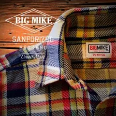 『黄金配色』BIG MIKE(ビッグマイク)ヘビーウェイトフランネルワークシャツ