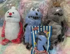 パペットスンスン、ノンノン、ゾンゾンぬいぐるみ、ポップアップ4体セット