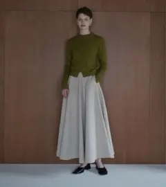 CLANE VOLUME FLARE MAXI SKIRT クラネ