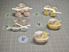 デコレーションパーツセット うさぎ・ボート
