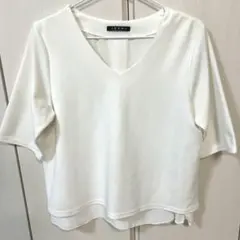 美品 INGNI ホワイト シアートップス 半袖