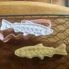【S69】イワナ　川魚スタンプクッキー型 釣り