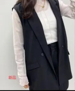 新品 INGNI テーラードジレ クロ サイズM ブラック