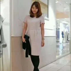 【新品】試着のみの美品！デビュードフィオレ ツイード ワンピース