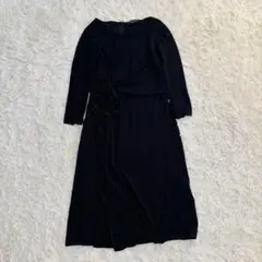 【新品未使用】エンポリオアルマーニ ワンピース ロング ブラック XL 42のサムネイル