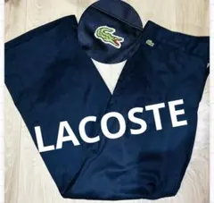 未使用級　LACOSTE ラコステ　ストレッチ　大きいサイズ　ネイビー　44のサムネイル