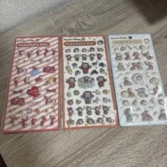 おさるのジョージ　ぷくぷくシール　3種セット