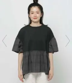 niko and… チェックフレアコンビ Tシャツのサムネイル