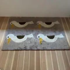 unico 鳥柄 ラグのサムネイル