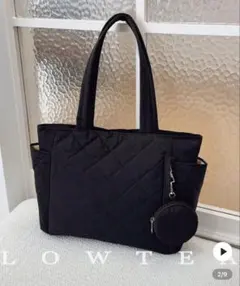 ブラックトートバッグ 41cm