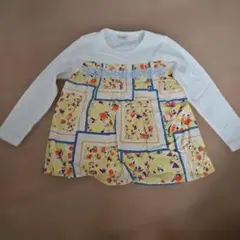trois lapins 長袖カットソー 花柄