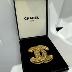 シャネル ブローチ ココマーク マトラッセ ゴールド