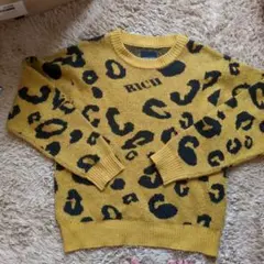 JOY RICH ヒョウ柄ニットセーター Sのサムネイル