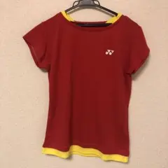YONEX テニス Tシャツ レッド/イエロー JP L