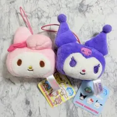 サンリオキャラクターズ フェイスマスコット ぬいぐるみ マイメロディ クロミ