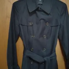 マ*ン様 23区ブラックダブルブレスト トレンチコート
