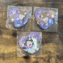 忍たま乱太郎　ナンジャタウン　ハート缶バッジ