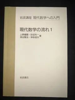 現代数学の流れ1 岩波講座 現代数学への入門